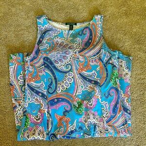 Tank top Ralph Lauren dress with tie belt